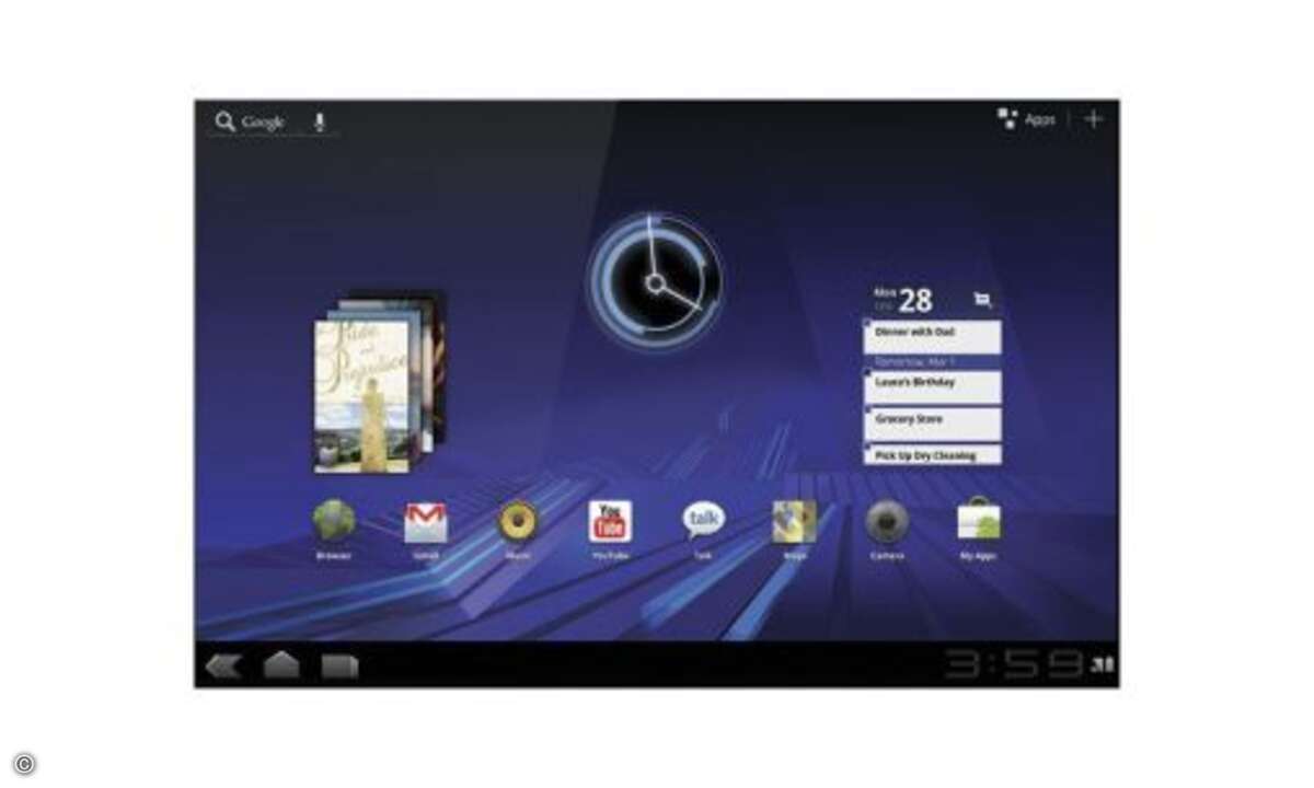 Android 3.0 Honeycomb: Die speziell für Android-Tablets mit großem Display optimierte Android-Version 3.0 Honeycomb soll ab Februar 2011 mit dem Tablet Motorola Xoom starten. Benutzeroberfläche und insbesondere Google-Anwendungen wie etwa Google Mai