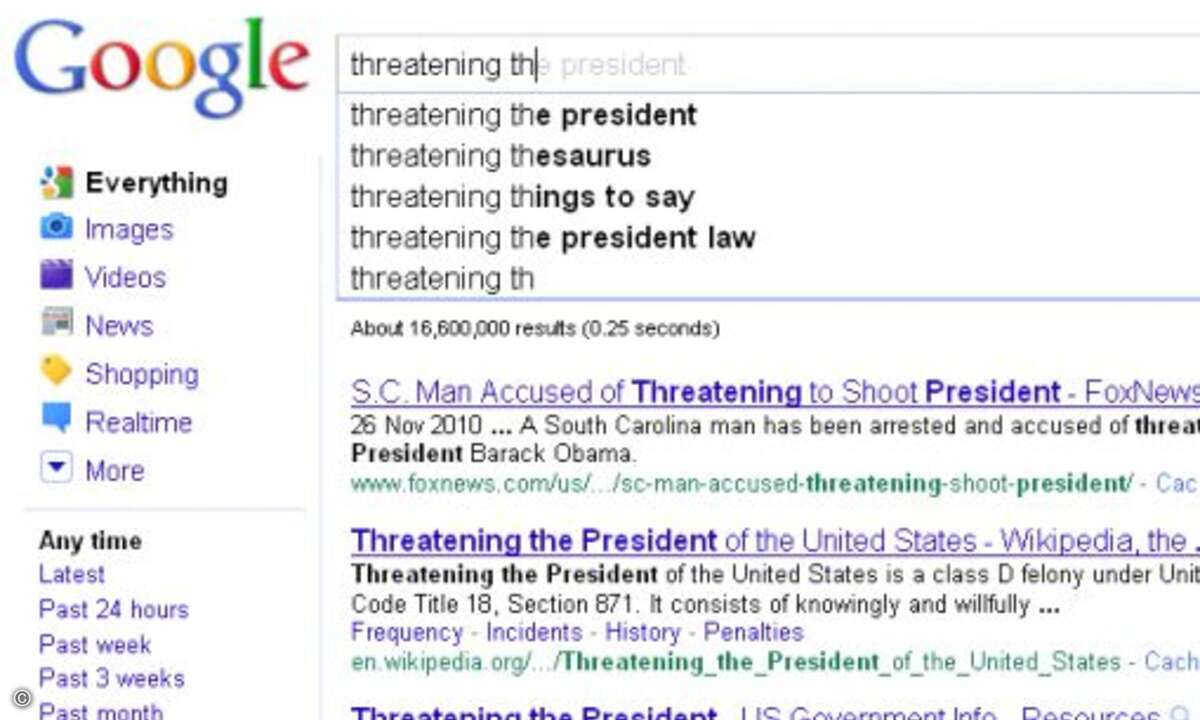 Während sich die US-Politik nach dem Anschlag auf die Abgeordnete Gabrielle Giffords derzeit ungewohnt friedlich gibt reicht bei Google die Eingabe 
