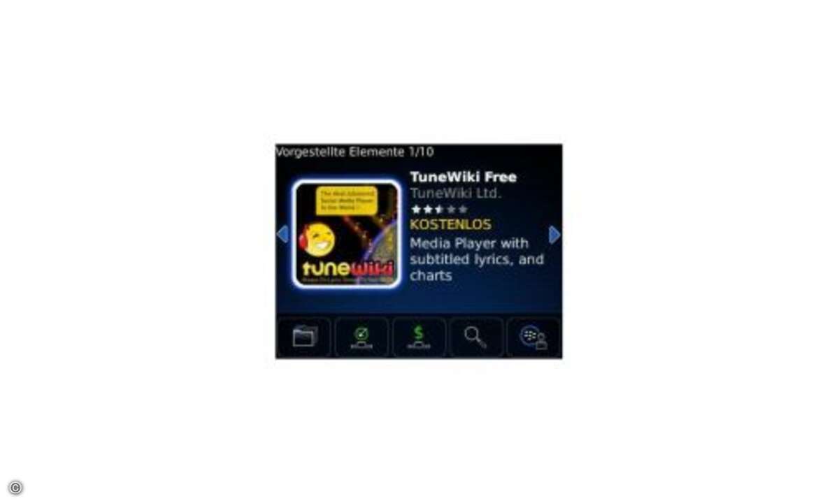 Blackberry Appworld: Zusatzsoftware für Blackberrys gibt es schon lange, mit der Blackberry Appworld geht RIM mit der Zeit und bündelt die Software-Tools nach dem Apple-Vorbild in einem Webshop. Mit rund 15.000* Apps fällt das Angebot jedoch nicht ga