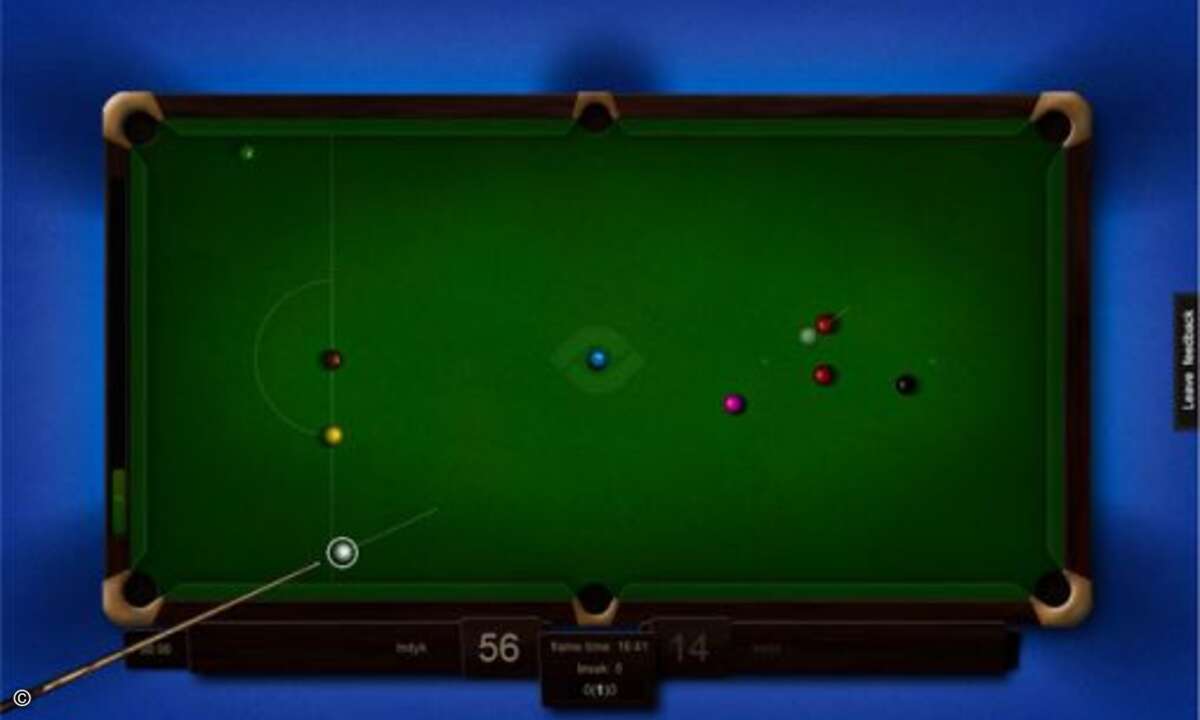 Was geht schon über eine stilvolle Partie Snooker? Billard-Spiele zählen ja schon seit langem zu den Klassikern. Aber bisher wurde es einem selten so einfach gemacht, Snooker im Browser gegen einen Gegner irgendwo im Netz zu spielen. Preis für das »M
