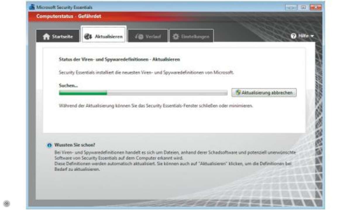 Microsoft Security Essentials (Autor: Microsoft, Lizenz: kostenlos): Malware blockieren. Die neue Version 2.0 der Anti-Malware-Software Microsoft Security Essentials soll PCs vor Viren, Spyware, Rootkits, Trojanern und anderen schädlichen Programmen