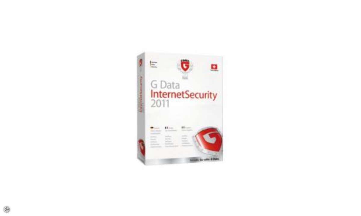 Platz 10: G Data Internet Security 2011. Preis 1 User (3 User)/Jahr: 29,95 (39,95) Euro Betriebssysteme: Win XP, Vista, 7 Internet: www.gdata.de Gesamtwertung [100 max.]: 81 (gut) Punkte Virenschutz: 96
