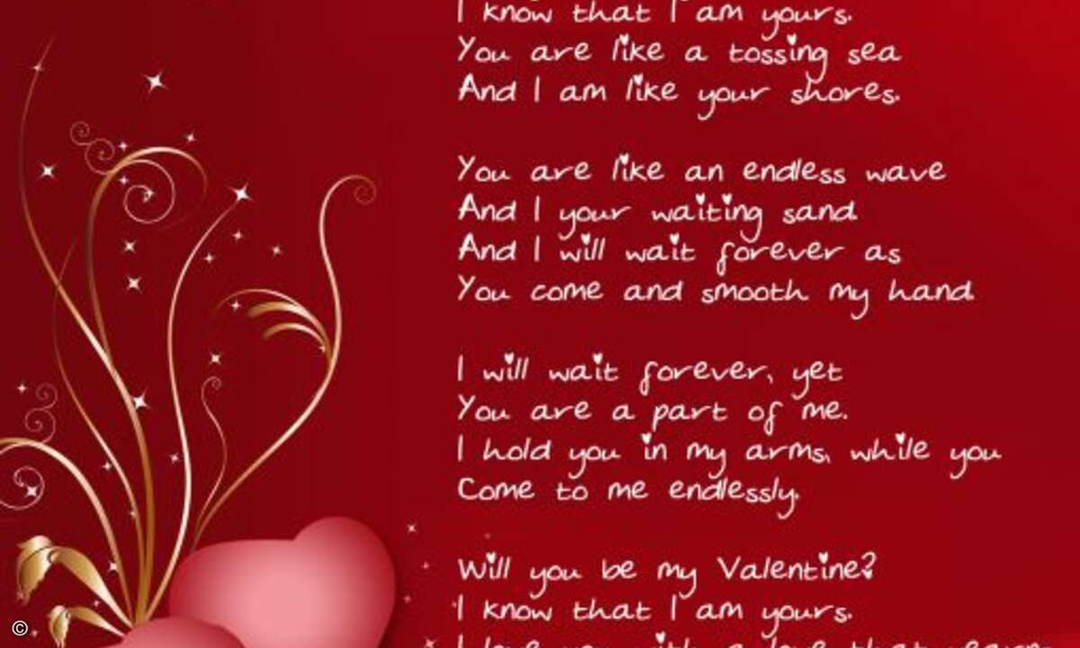 Platz 3: Valentinskarte