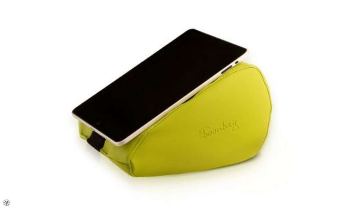 Der Boonbag ist der erste Sitzsack für Tablets und Smartphones.
