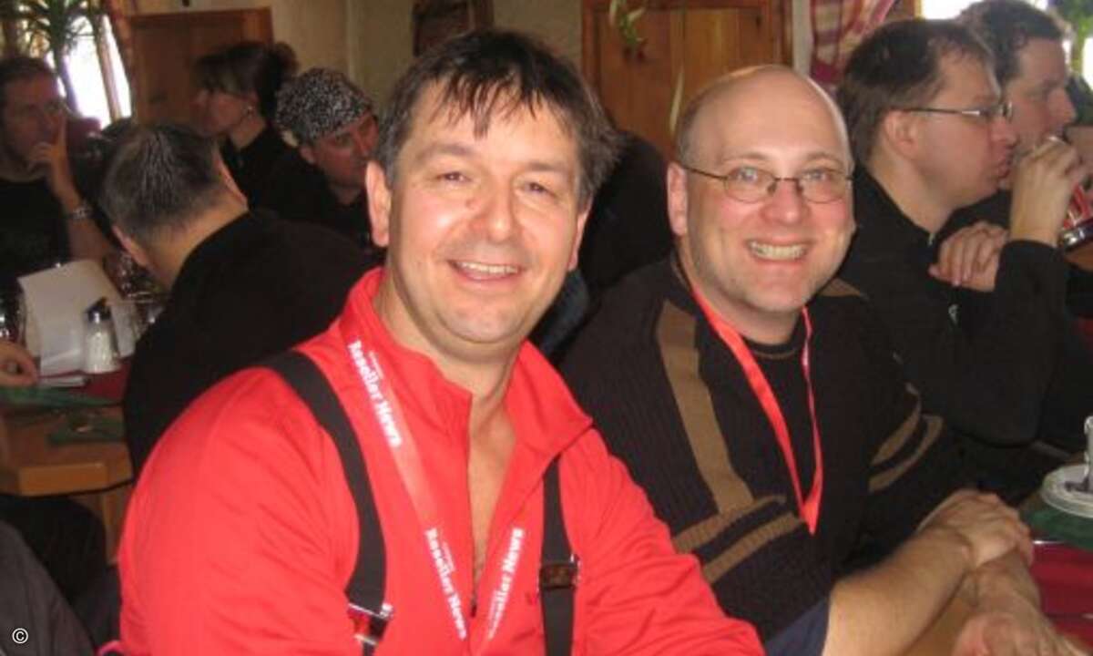 Ernst Lehmhofer und Peter Marwan vom Brother-Team