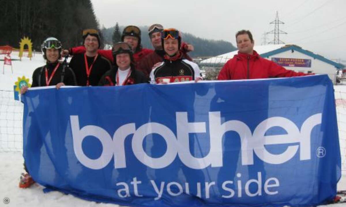 Das Brother-Team wie immer ehrgeizig dabei
