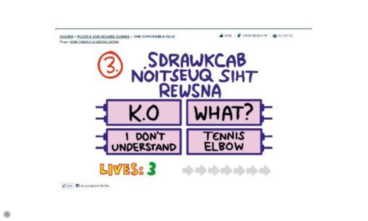 The Impossible Quiz ist witzig, teilweise sinnfrei und doch clever gemacht.