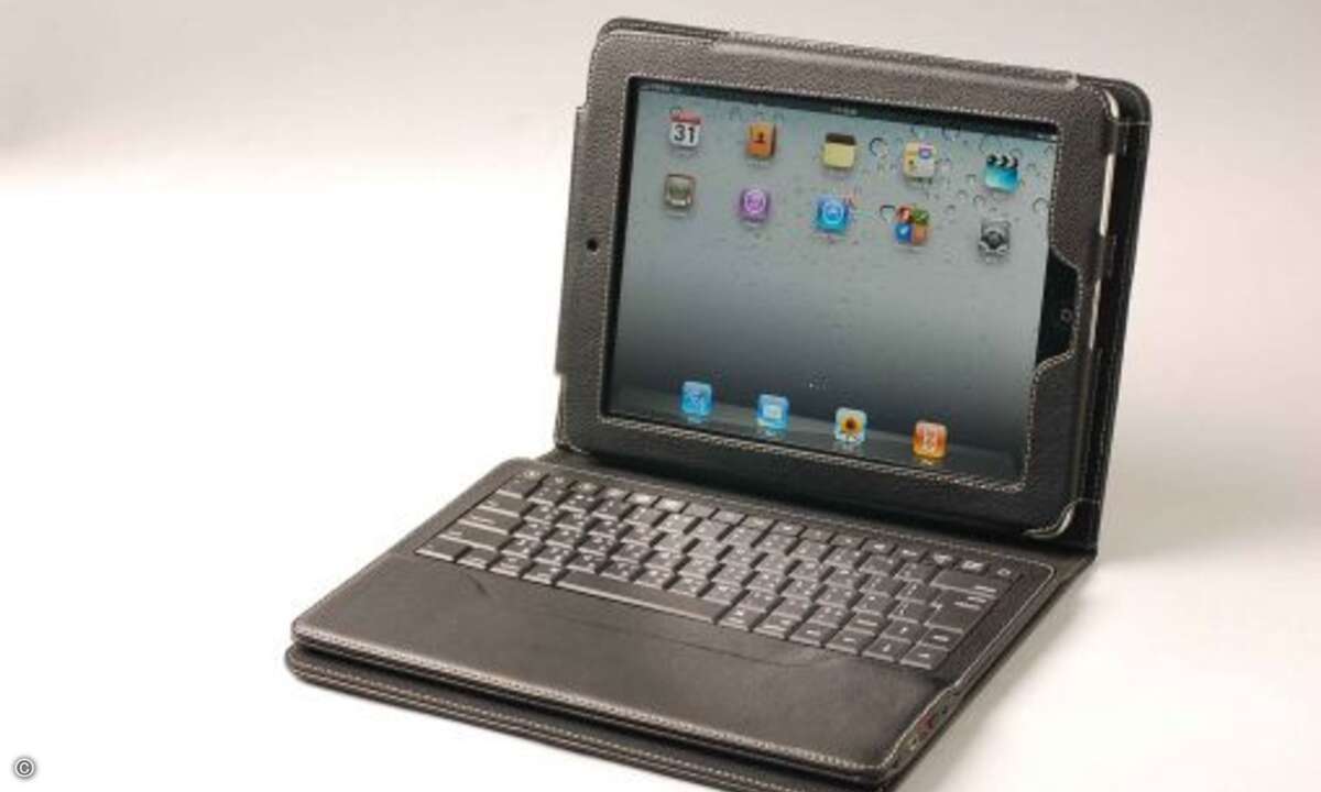 Das iPad Case ist auch mit inteegrierter Bluetooth-Tastatur erhältlich