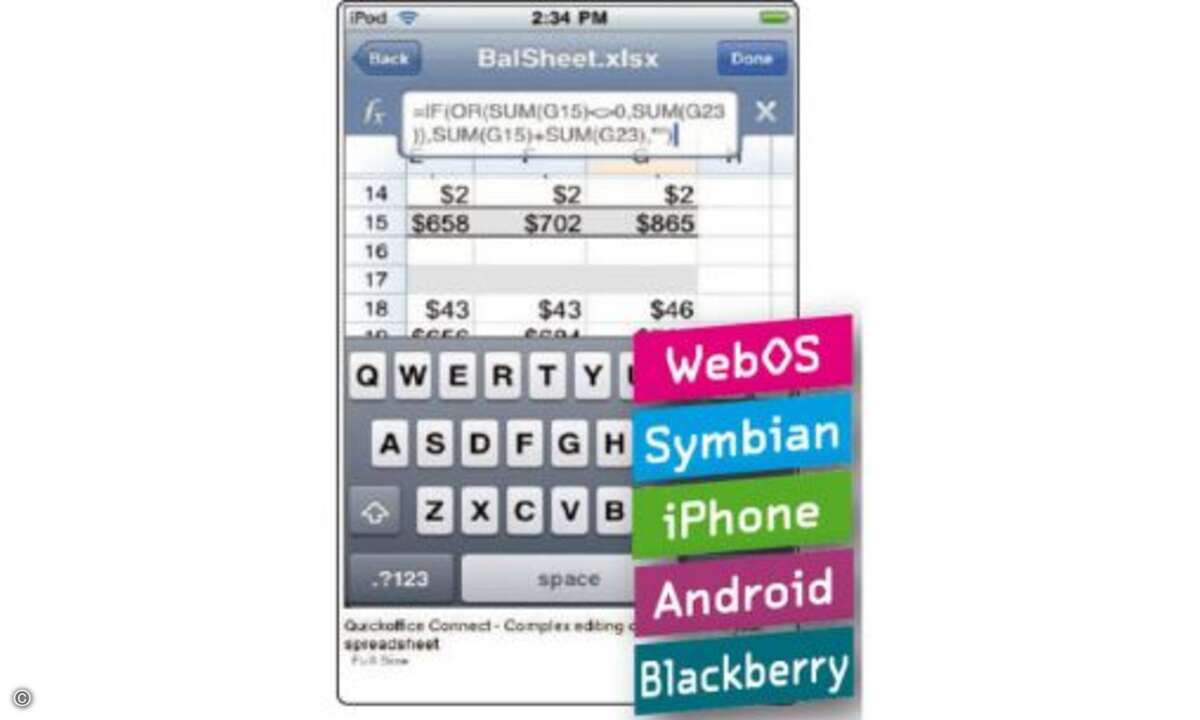 Bei vielen Smartphones ein Problem: Office-Dateien wie MS Word oder Excel kann man zwar öffnen und anschauen, doch erstellen oder bearbeiten lassen sich solche Dokumente im Auslieferungszustand des Smartphones häufig nicht. Eine Lösung bietet QuickOf