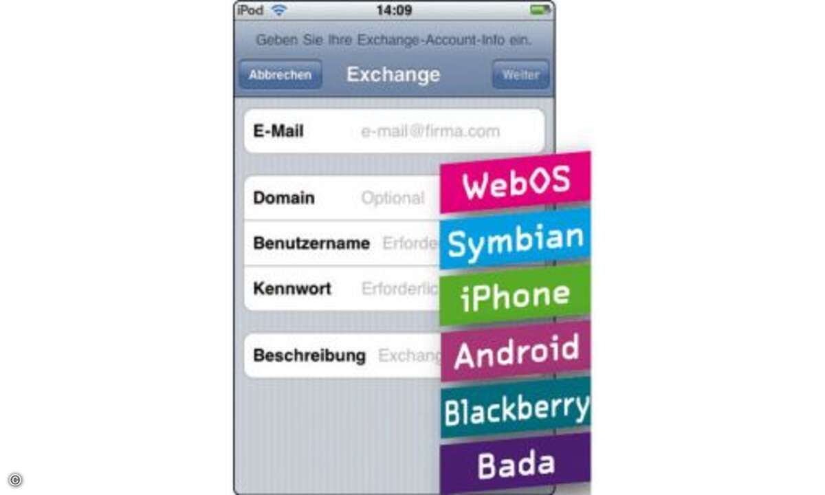 Kontakte und Aufgaben zugänglich zu machen. Das klappt bei Windows-Mobile-Modellen von Haus aus, aber auch immer mehr andere Geräte unterstützen das nötige Active-Sync-Protokoll. Wenn sich der Betrieb eines eigenen Servers für ein kleineres Unternehm