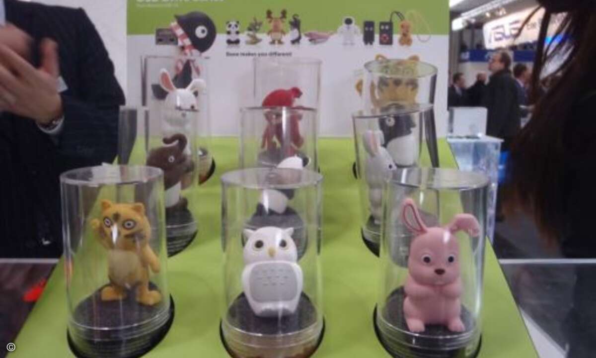 Hingucker: Raidsonic Bone USB-Sticks.