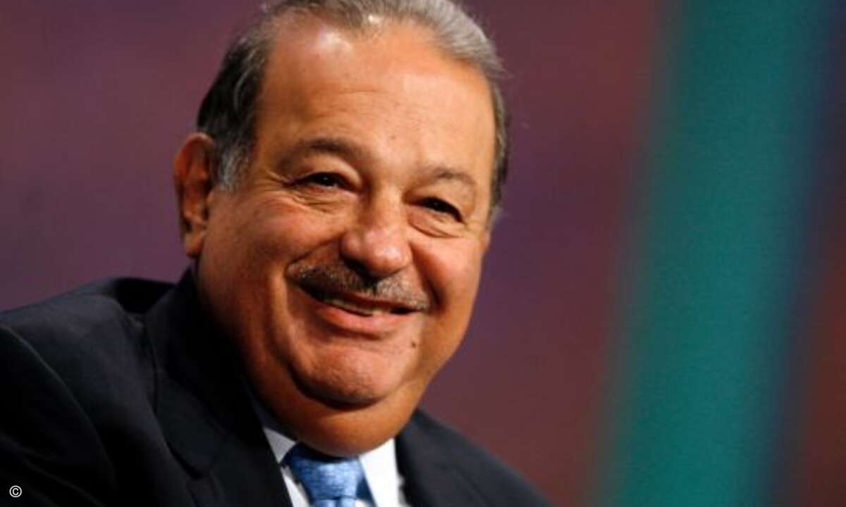 Platz 1: Carlos Slim Helu (Mexiko) - Telekommunikation: 74 MilliardenUS-Dollar