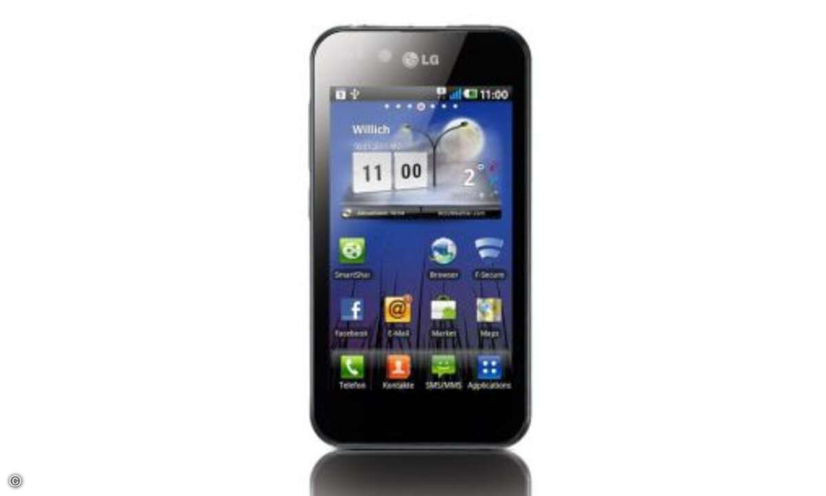 LG Optimus Black:
Das LG P970 Optimus Black soll über ein bis zu 700 cd/m² (Candela pro Quadratmeter) helles Display verfügen, arbeitet mit Android 2.2 und soll auf 2.3 upgradefähig sein. LG packt als Benutzoberfläche noch sein Optimus UI 2.0 drau