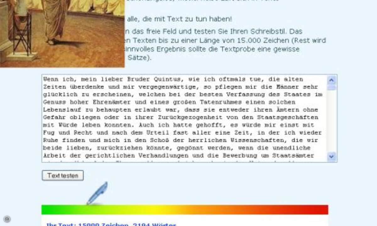 Altmeister Cicero gibt in seinem Werk