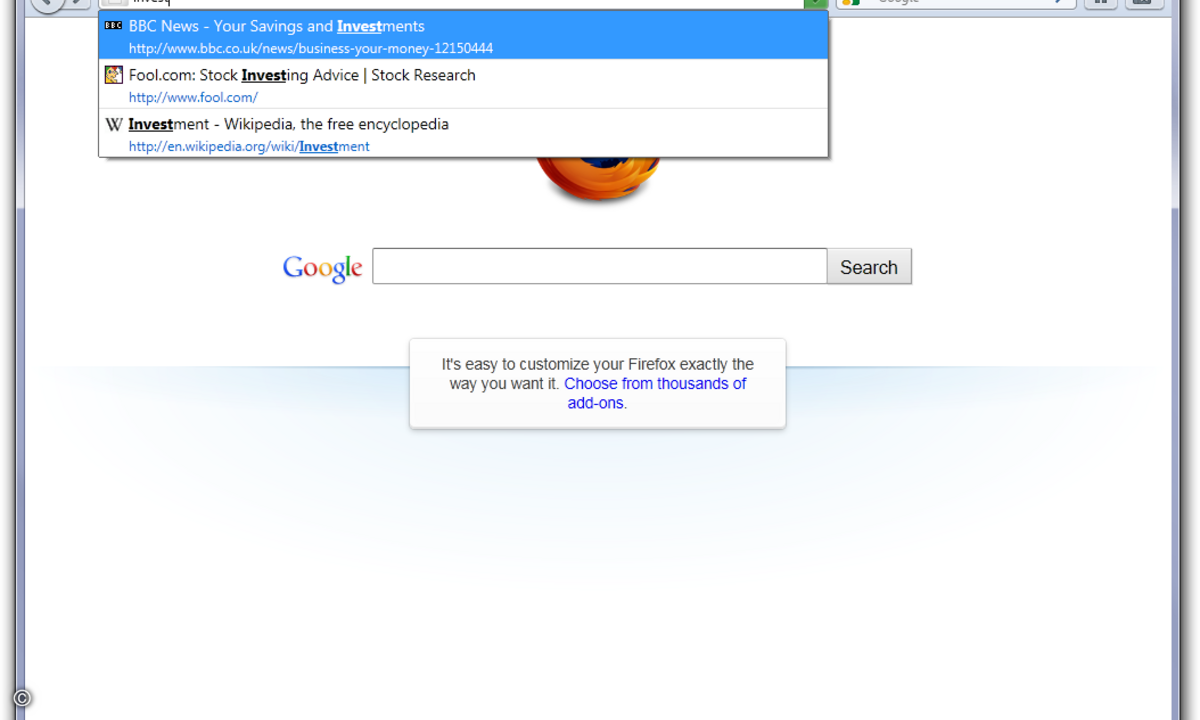 Erkennt, wohin Sie heu wollen: Die Awesome-Bar von Firefox