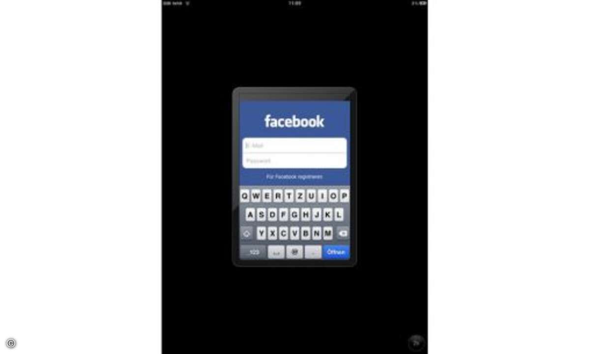 Fürs iPhone entwickelte Applikationen lassen sich problemlos installieren werden zunächst verkleinert auf dem Bildschirm dargestellt.
