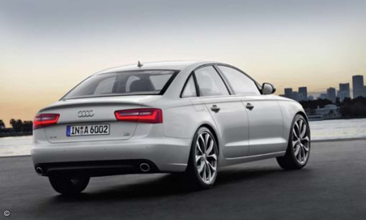 Schnittig sieht der neue A6 auch von hinten betrachtet aus. (Fotos: Audi)