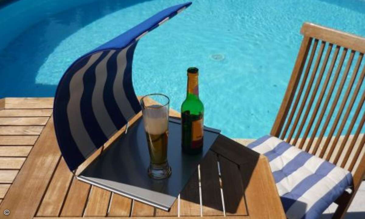 ... wo Bier, Käse und andere Lebensmittel undter der Sonneneinstrahlung litten.