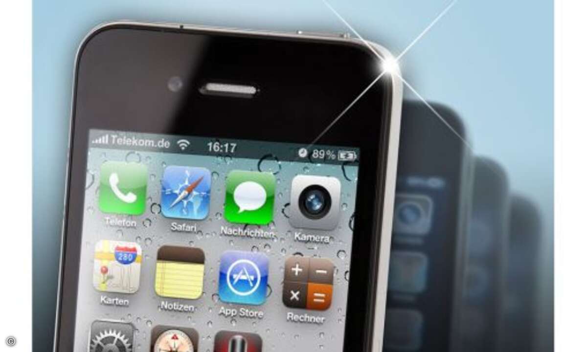 Beim iPhone 4 kommt das Apple-eigene Betriebssystem iOS in der derzeit aktuellen Version 4.3 zum Einsatz; für flüssiges Arbeitstempo sorgt ein 1-GHz-Prozessor. Der interne Speicher ist je nach Modell 16 bzw. 32 Gigabyte groß, kann jedoch nicht erweit