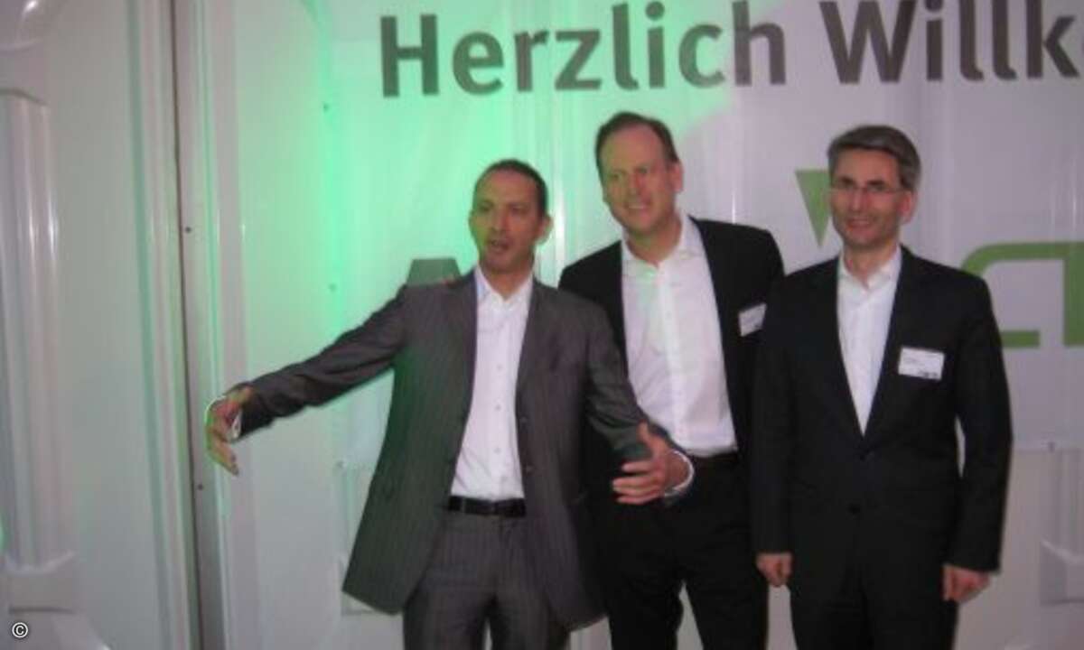 COO/CIO Gstavo Möller-Hergt, CEO Klaus Hellmich und CFO Ralf Retzko
