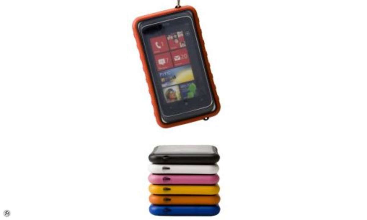 Die Sealabox passt für iPhone, Anrdroid-Modelle und Windows Phone 7-Smartphones. © Krusell