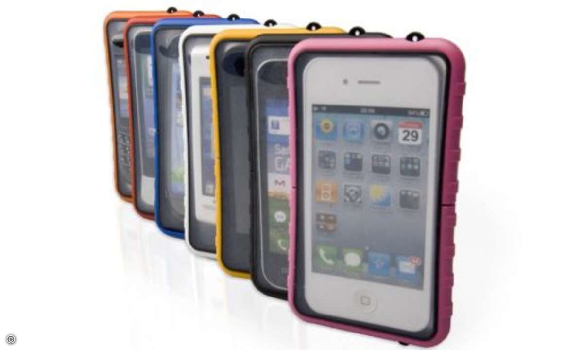 Die wasserdichte Smartphone-Tasche gibt es in sieben Farben. © Krusell