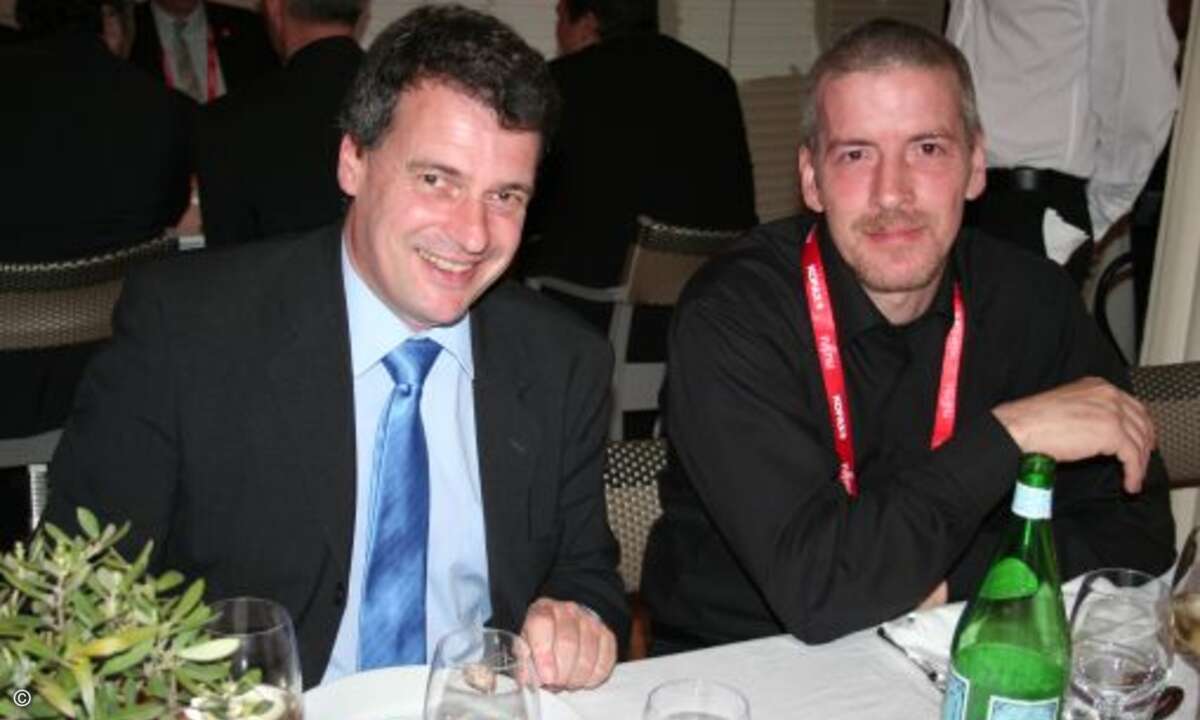 Mike Nelson von PFU und Johannes Limmer von Inflowmotion