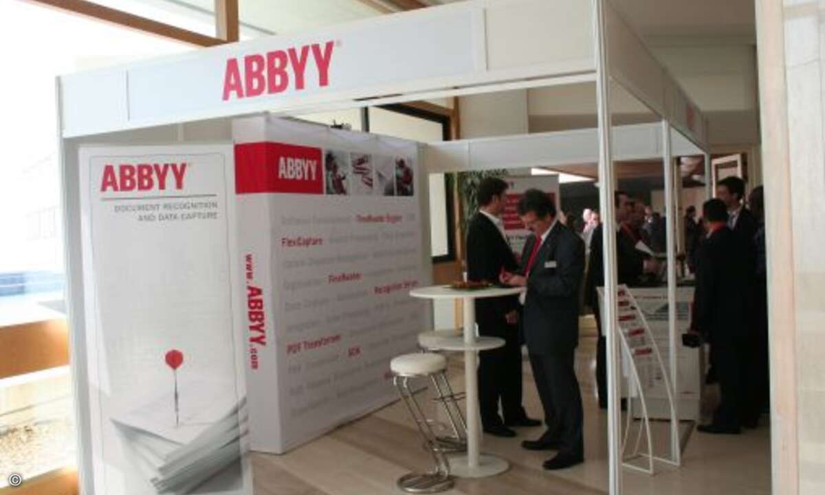 Stand von Sponsor Abbyy