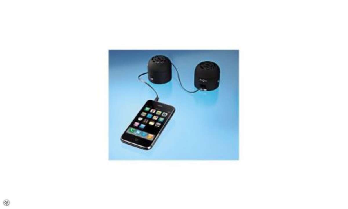 Die Hama Sound Tube macht Smartphones zu kleinen Stereoanlagen.