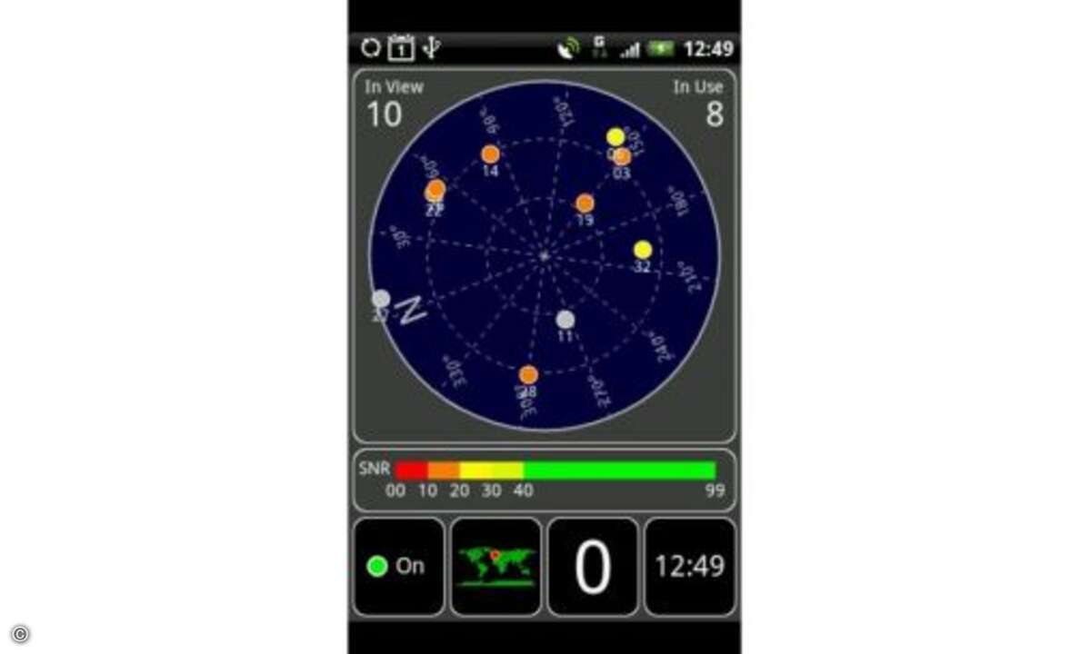 GPS Test
Ein GPS-Empfänger gehört zur Standardausstattung eines modernen Smartphones: Viele Apps greifen auf die Geodaten zu und nutzen diese für ihre Dienste. Klassische Beispiele sind Navigationslösungen und Location-Based-Services wie Umgebungs