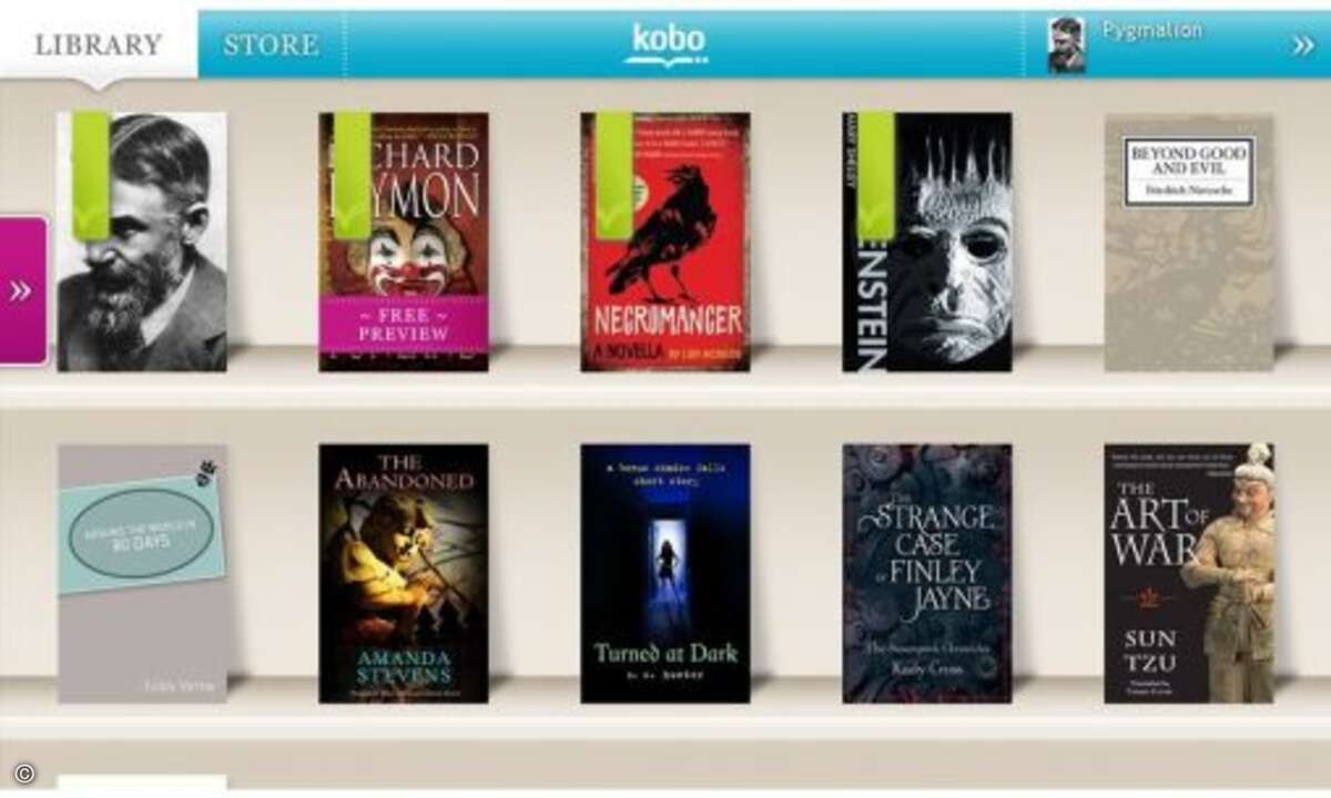 Kobo – Kategorie Bücher / Playbook

Das brilliante Display und das Taschenbuchformat des Playbook legen die Nutzung als Reader nahe. Erst recht, wenn Kobo Books dazukommt.
© RIM