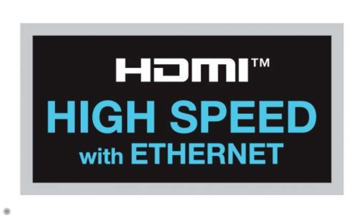 High-Speed-HDMI-Kabel mit Ethernet
Dieser Typ bietet die gleiche Leistung wie High-Speed-HDMI-Kabel plus einen zusätzlichen Ethernet-Kanal. Kabel ohne Ethernet-Kanal sollen zwar auch in der Lage sein, Netzwerk-Daten zu übermitteln, jedoch nur mit