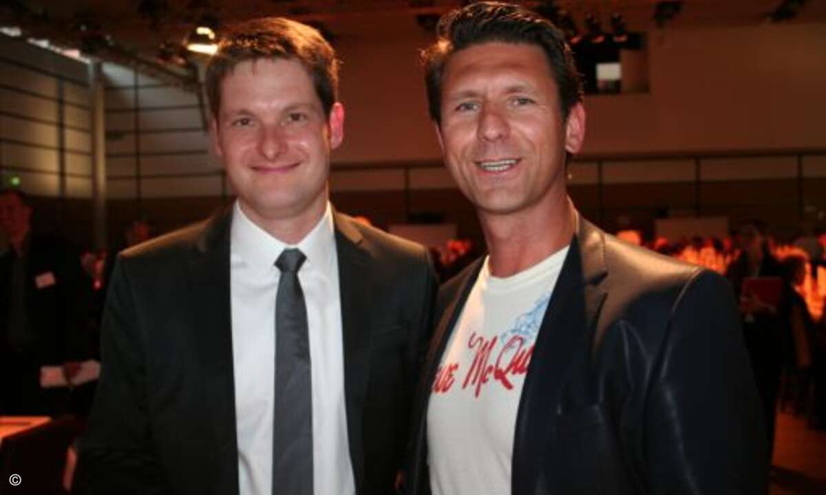 Harry Knopf von Kyocera Mita und Adrian Filipow von Printcom