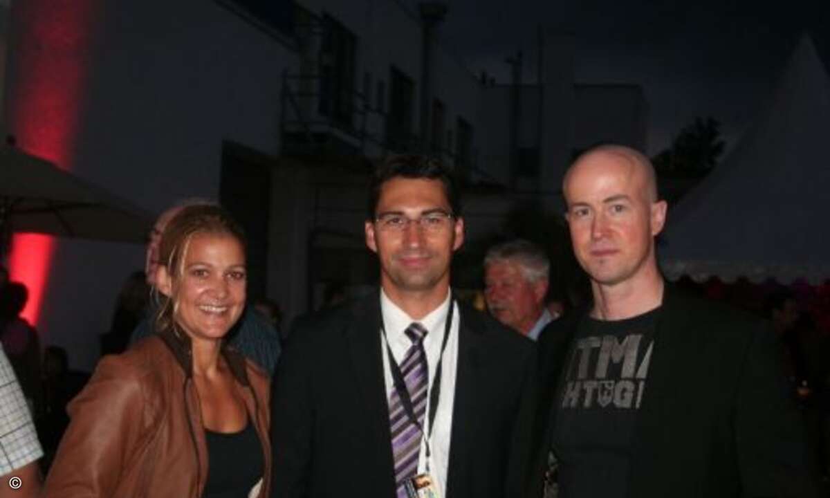 Alexandra Hose (Funkschau), Steffen Buck (Deutsche Messe), Matthäus Hose (CRN)
