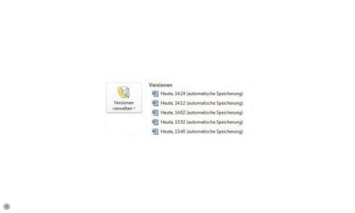 Word speichert unterschiedliche Versionen eines Dokuments und stellt frühere Bearbeitungsstadien wieder her.

TIPP 4: Word - Bessere Bedienung

Kleine Verbesserungen in der Bedienung machen sich beim Arbeiten mit umfangreichen Texten positiv beme