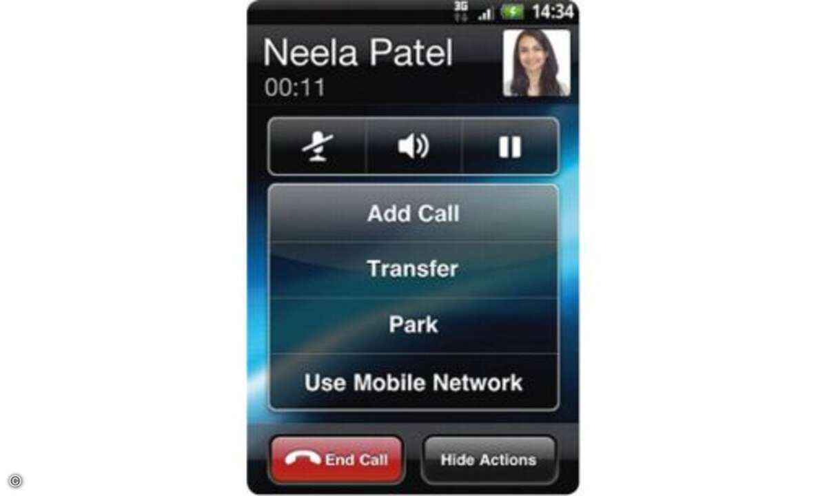 Cisco Mobile

Diese App macht Android-Smartphones zur Nebenstelle der Cisco-Telefonanlage im Büro.

Für Unternehmenskunden bietet Cisco IP-basierte Telefonanlagen an. Sind die Mitarbeiter unterwegs und somit nicht an ihrem Bürotelefon erreichbar,