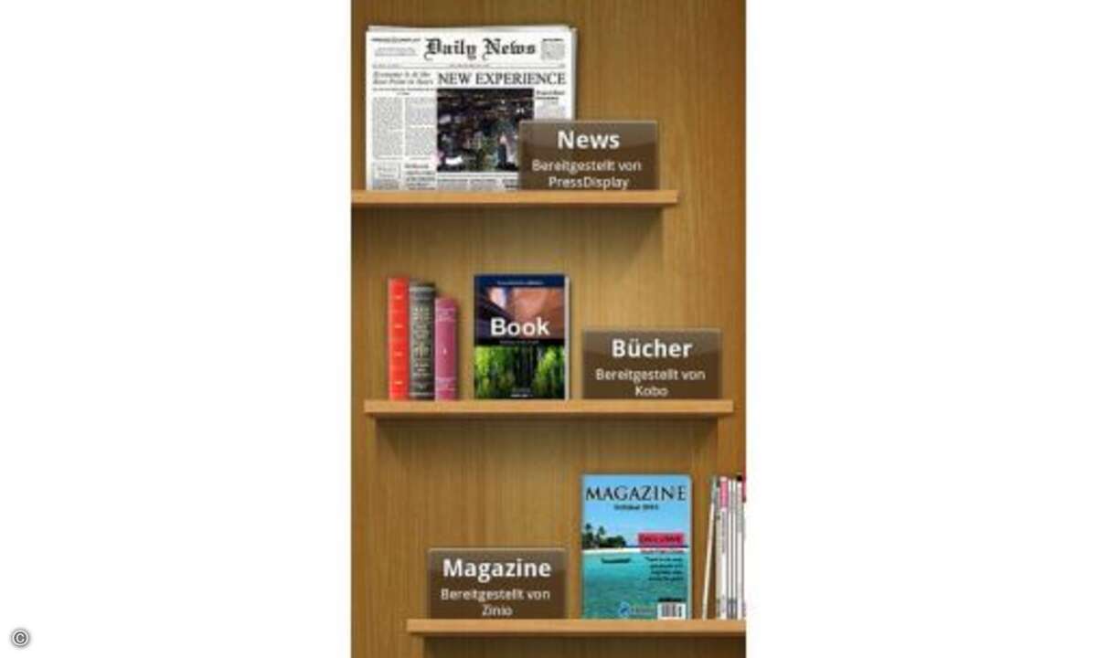 Der Reader-Hub mit E-Books.