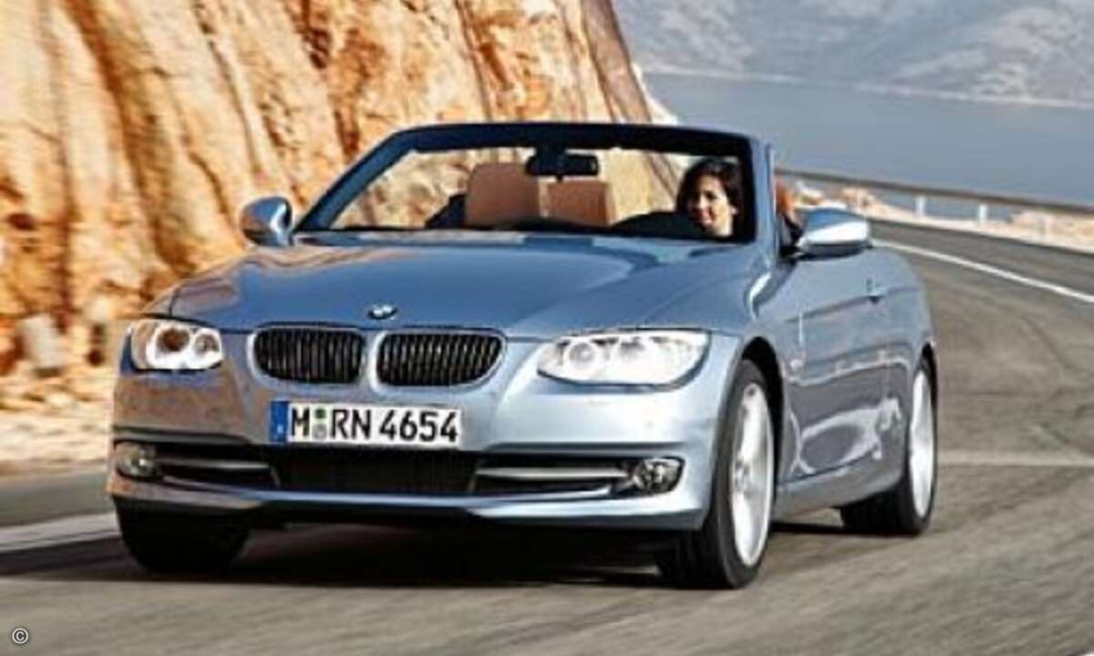 Auch die Cabrios von BMW sind echte Hingucker wie der BMW 3er ...