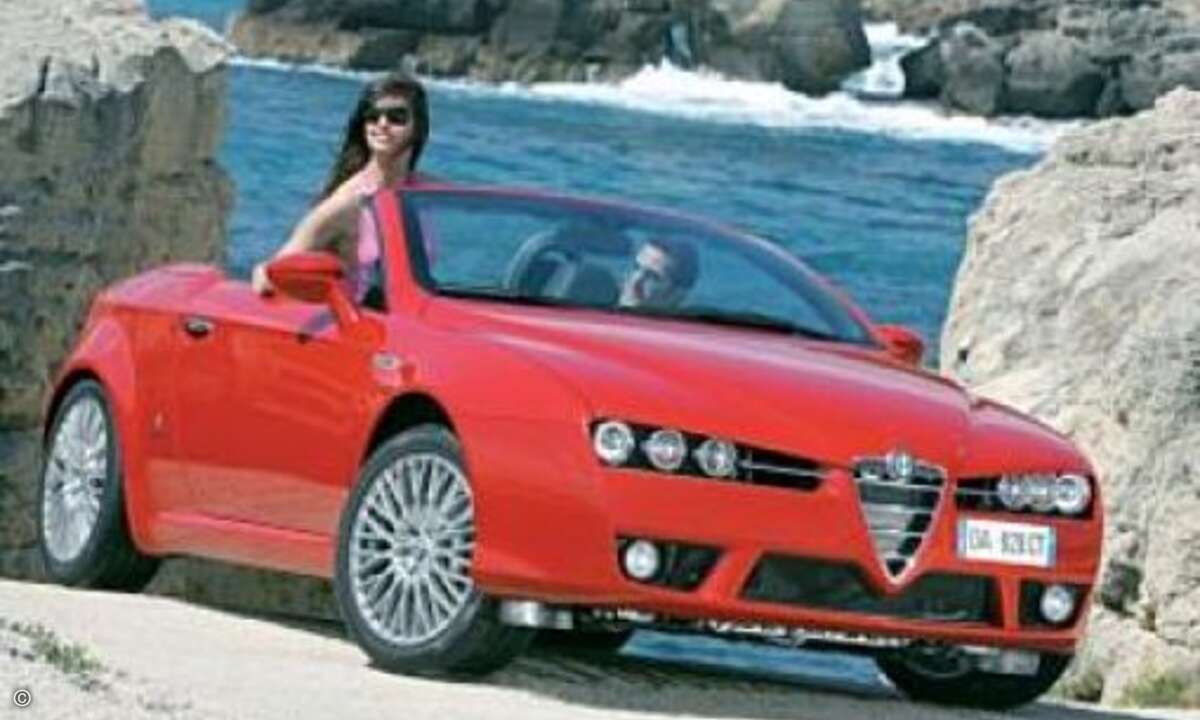 Sightseeing deluxe: Der Alfa Spider bringt Fahrspaß und zieht neidische Blicke auf sich. (Herstellerfoto)