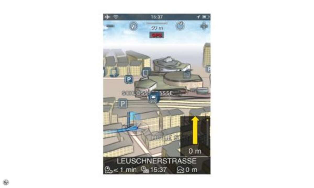 Bosch Navigation
Eine interessante Alternative: Die Bosch-App profitiert von der langjährigen Navigationserfahrung des Konzerns