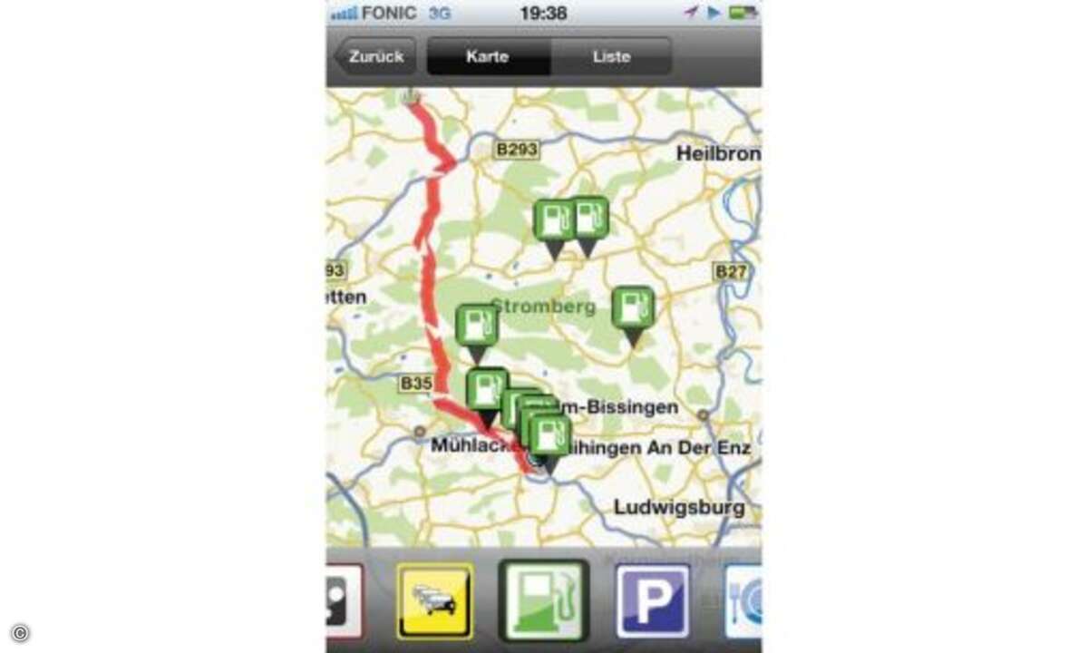 O2 Telmap Navigator
Die für O2-Kunden kostenlose Offboard-Navi-App von Telmap kann nicht ganz mithalten.