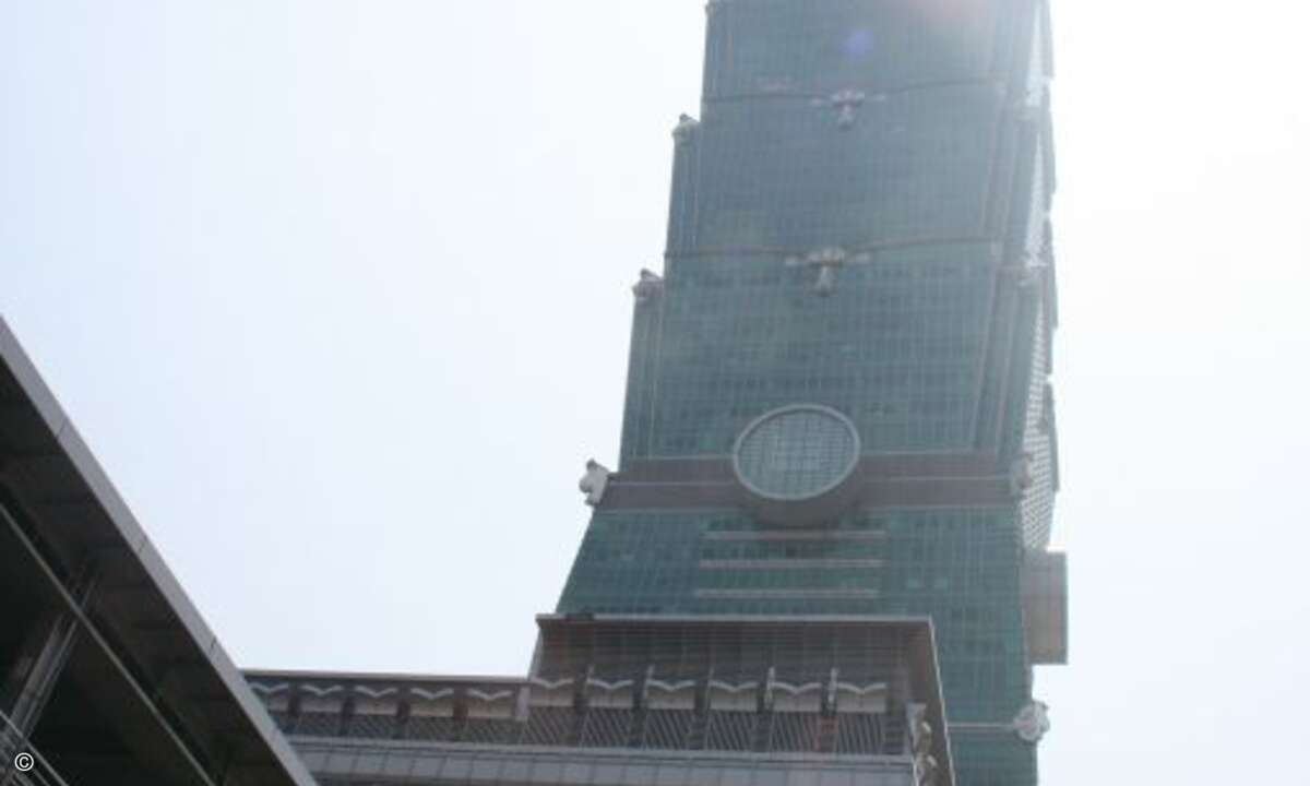 Taipeis Wahrzeichen und das zweithöchste Gebäude der Welt der 101