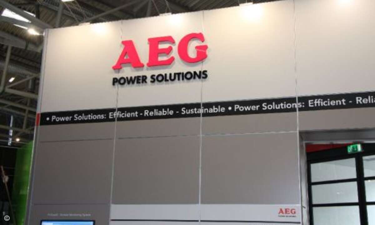 Auch USV-Hersteller AEG war auf der Intersolar