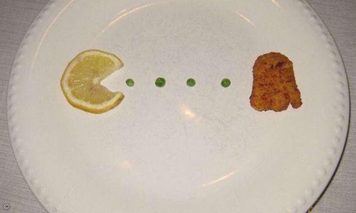 Pac Man hat Hunger: gut gestellt und echt