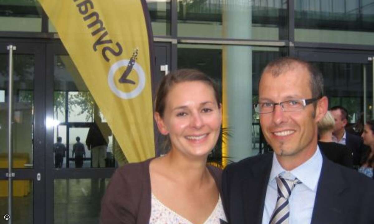 Alexander Noffz und Sophia Plögert (beide Symantec)