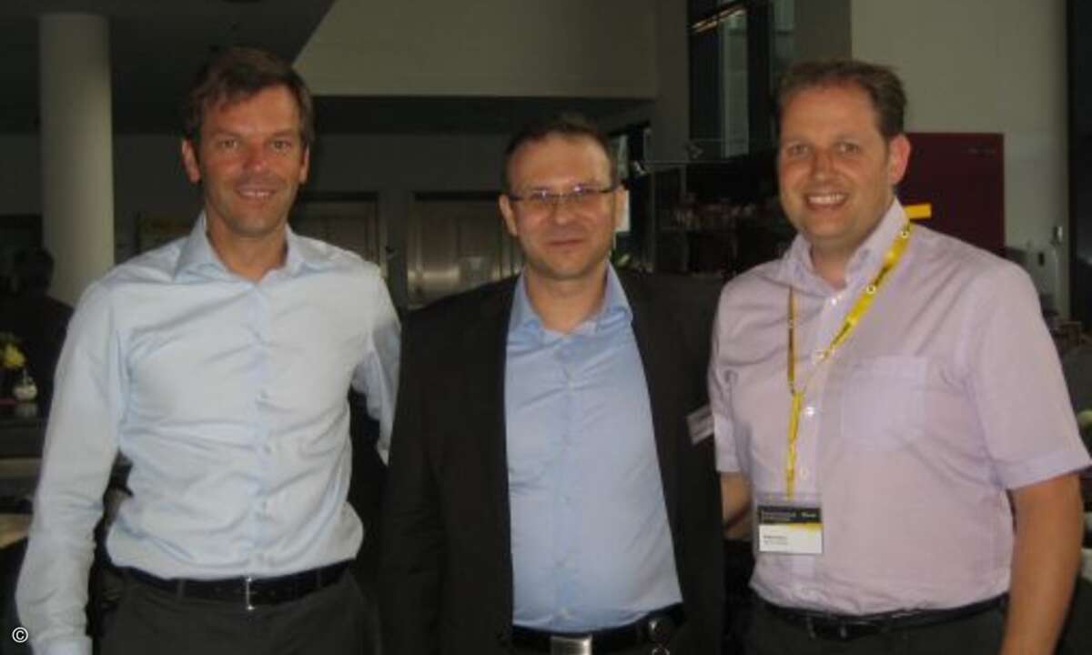 Andreas Bechter (Symantec) mit Armin Sammet und Achim Kapitz (beide dignum)