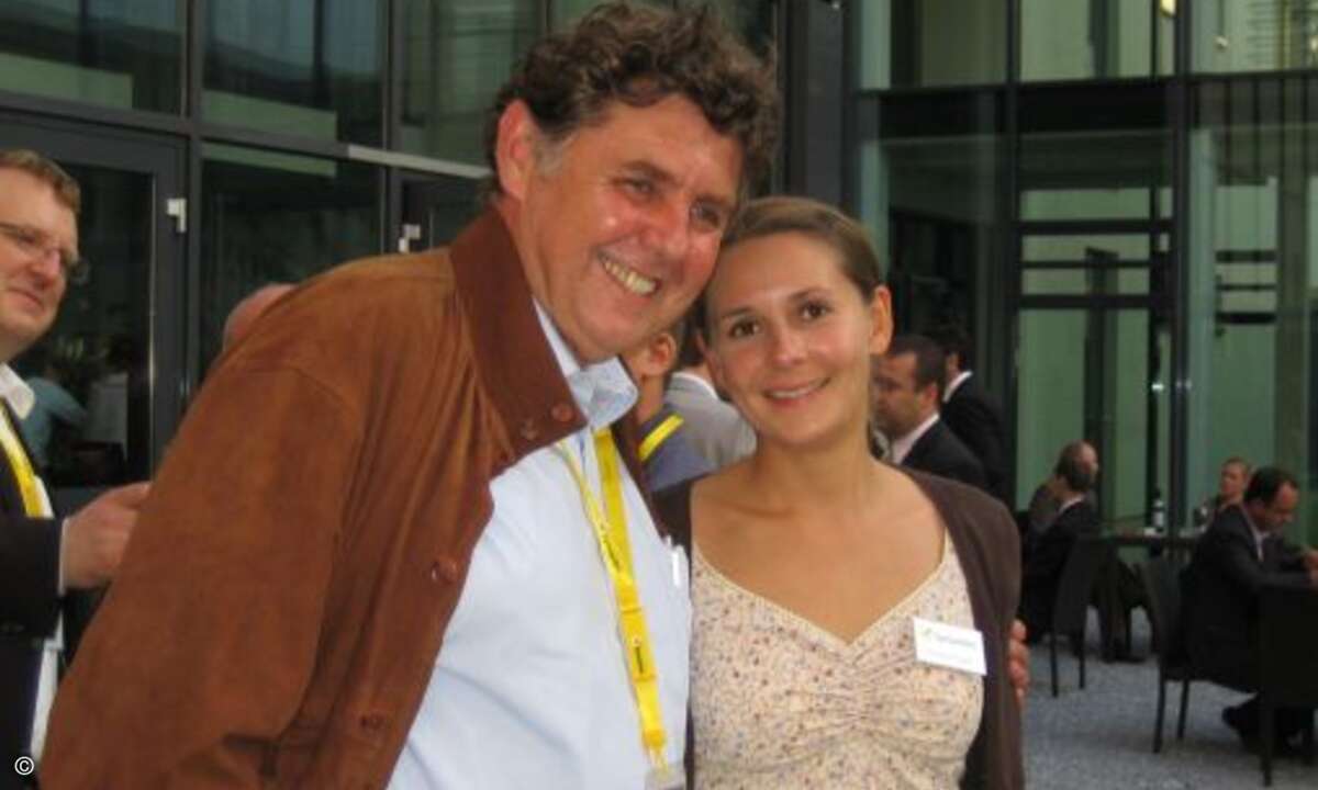 Fred Kempf (Kumatronik) und Sophia Plögert (Symantec)