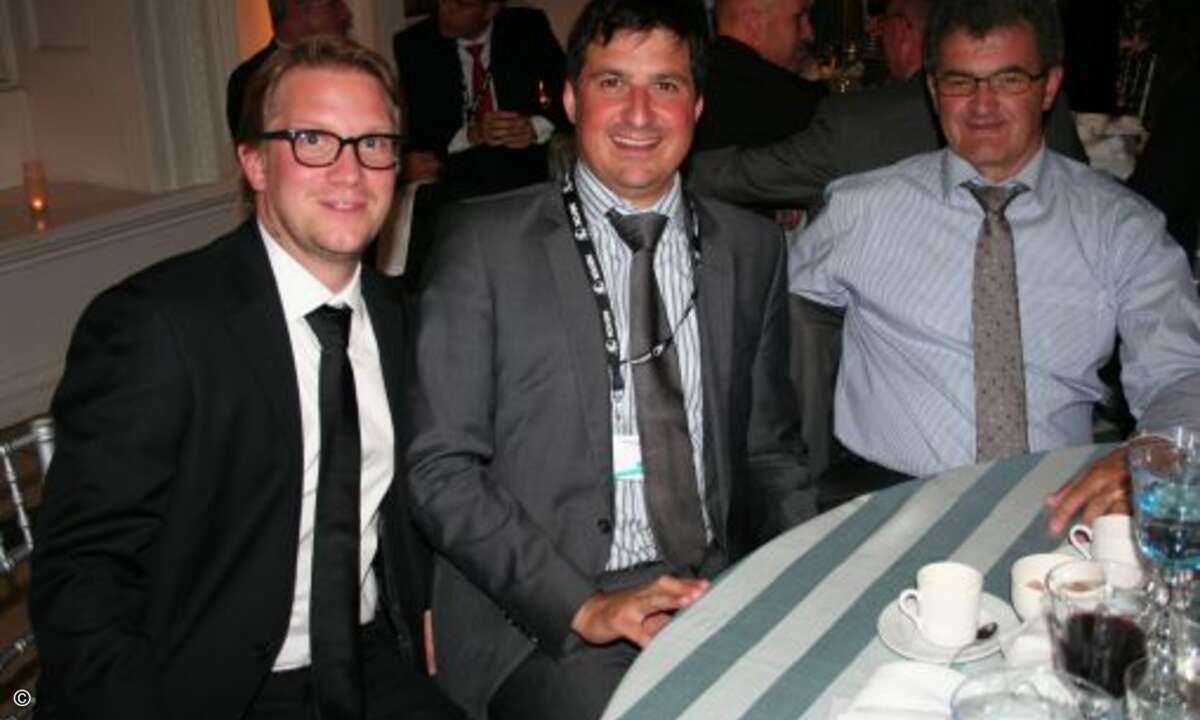 Michael Schmocker von Murotex, Marcello Cutrupia von Xerox und Werner Studer von der Fritz Schumacher AG