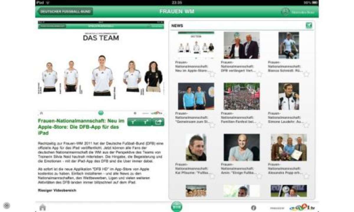 Zu jedem Team stellt DFB HD die Spieler vor und liefert aktuelle News.