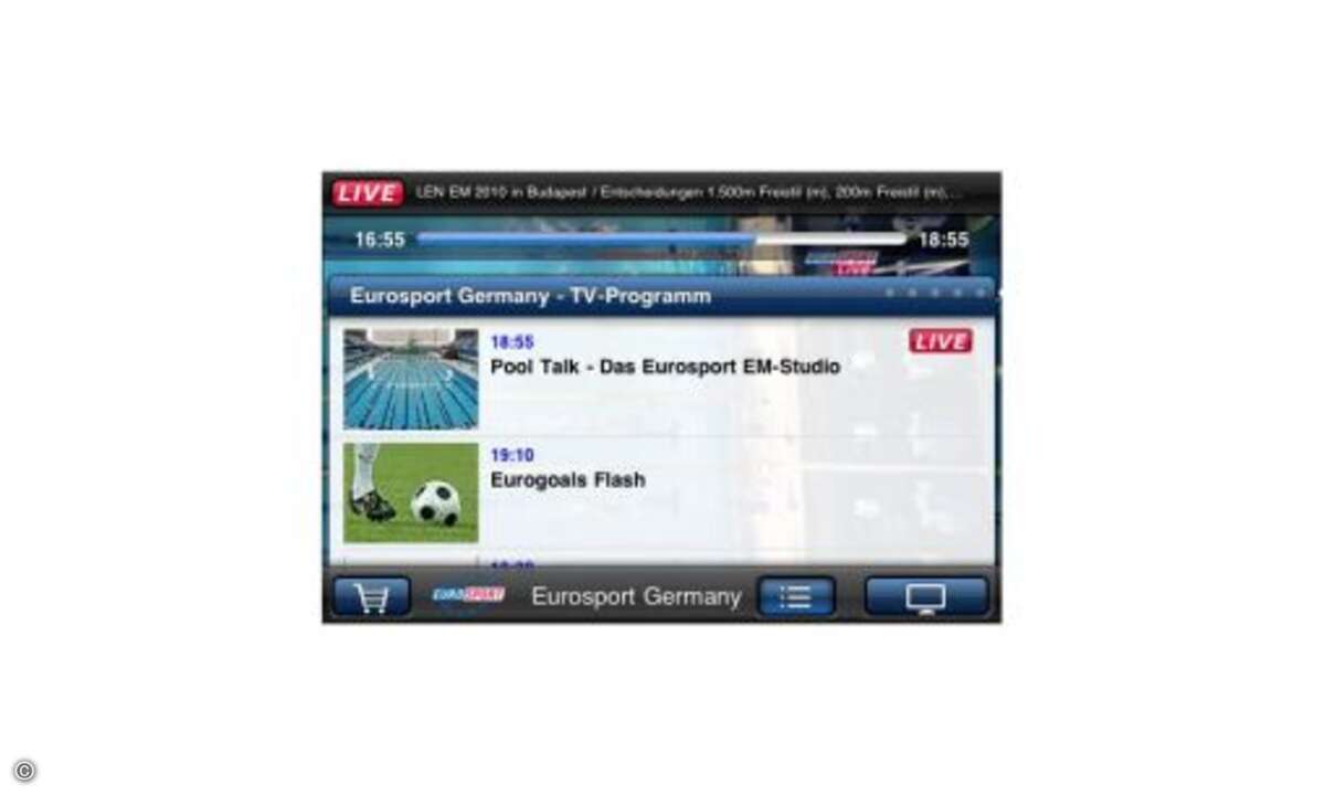 Inwiefern das Eurosport-Programm, das auch Randsportarten viel Spielzeit einräumt, interessant ist, muss wohl jeder Nutzer für sich selbst entscheiden. Je nachdem, wo man sich mit seinem iPad gerade aufhält, kann auch Pool sehr interessant sein. (Das